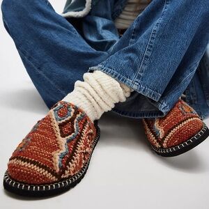 Free People Multicolor Knit Mules